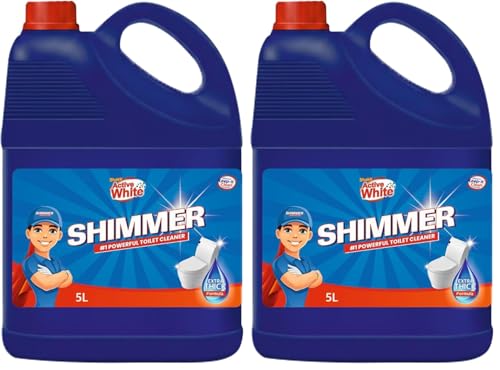 Image of Shimmer Toilet Cleaner, 5L Mega Jar | Original Liquid Cleaner | Powerful Toilet Cleaner | All in One Purpose Cleaner | Home and Commercial Use (Pack of 2)