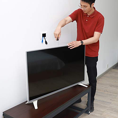 Kwmobile Placca Passa-cavi - 2x Coperture a