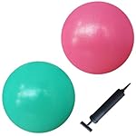 AppleRound Exercise Ball with Pump, 9-Inch Small for Pilates, Yoga, Core Stability - Choose: [Pack of 1 Ball + 1 Pump] or [Pack of 2 Balls + 1 Pump] - Image 3