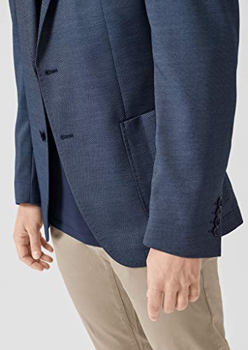 s.Oliver BLACK LABEL 02.899.54.4490 Veste De Costume, Bleu (Blue Dobby 58k4), 38 Homme - Image 5