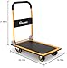 SIMPLI-MAGIC Push Cart Dolly, 330 LBS – Foldable Moving Platform Hand Truck – Easy Storage, 360 Degree Swivel Wheels Flat Bed Cart
