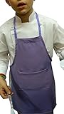 CHEFSKIN APRON KIDS CHILDREN FITS 7-12 Years (3, LAVENDER)