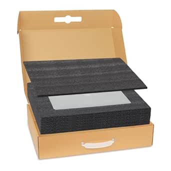 laptop shipping box con inserto in spugna per trasporto sicuro fino a 16 pollici
