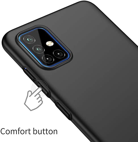 Image of Mobile Back Cover Case for Samsung Galaxy A71, Sm-A715F /Ds, Sm-A715F /Dsn, Sm-A715F /Dsm (Silicone Case|CameraProtection|Black SC1510)