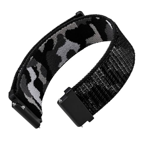 Image of WOCCI Adjustable Nylon Sport Watch Bands with Hook and Loop Fastener, Quick Release Watch Straps for Men and Women, Band Width 18mm 20mm 22mm