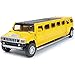 1:32 Modello in Lega Auto / Compatibile Con Hummer Limousine, Torna Indietro Simulazione Musicale Lampeggiante Metallo Diecast Veicoli Giocattolo Per Bambini Ragazzi E Ragazze Migliore Regalo,Giallo