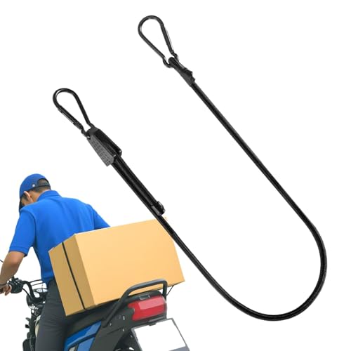 Câble élastique réglable - STODES DE BUNGE, Câbles Flexibles du Camion Portable | Ceintures de Plan Noir, porteurs élastiques avec Clips, Corde à Bagages...