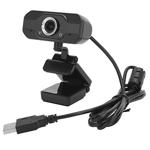 Elprico Computerkamera Webcam HD PC Webcam 720P Webkamera Eingebautes Schallabsorbierendes Mikrofon für Desktop-Laptops