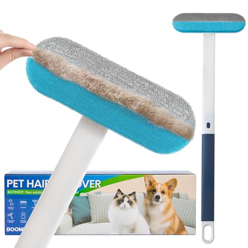 BOOMJOY Pet Hair Remover - Reusable Dog Cat Hair Remover Brush for Furniture, Couch, Carpet - Lint Remover for Pet - image 8
