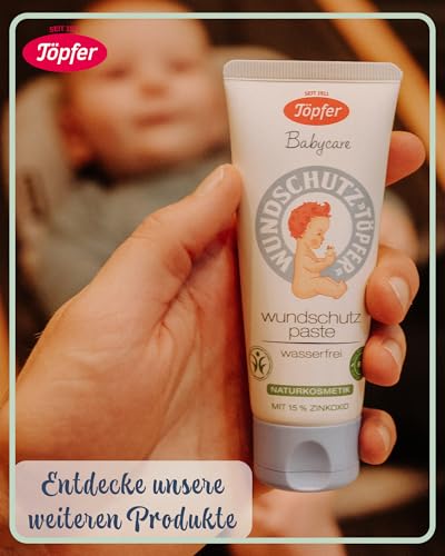 Töpfer Mamacare Brustwarzensalbe - 25 ml Salbe - Schutz & Pflege der Brustwarzen - Vegan - Mit Bio-Inhaltsstoffen