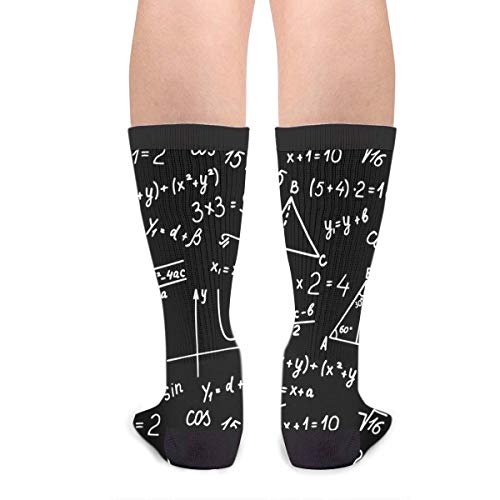 Yaateeh Algebra Geometry Abstract Math Crew Socks Mid Calf Dress Socks Casual Long Tube Socks For Men Women Boy Girl #TOP1