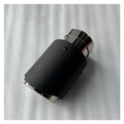 Wijhjet Auto-Endrohr Edelstahl Matt Carbon Faser