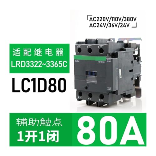 Contacteur LC1D80 AC24V triphasé pour ascenseur et commande moteur - 2