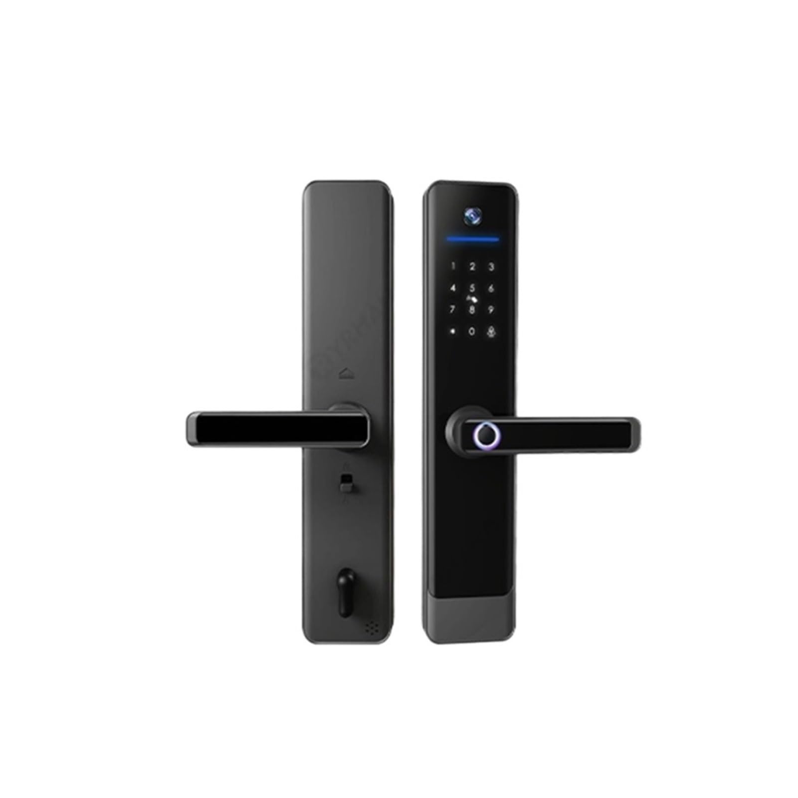 Serrure intelligente, Interphone Vidéo Wi-Fi, Serrure Connectée Étanche Avec Déverrouillage À Distance, Biométrie Électronique Numérique Et Verrouillage Intelligent For La Maison(E908 4085)