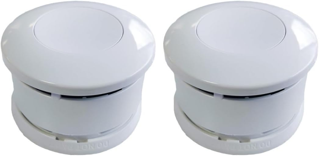 Lifebox Détecteur de Fumée Serenity 5 à Pile Alcaline 5 Ans Certifié NF Fabriqué en France avec Design Discrète (Lot de 2)