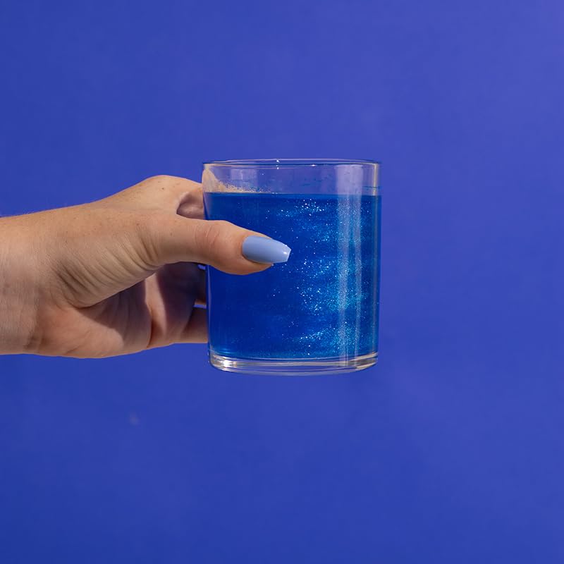 Image of Art of Sucre Blue Cotton Drink Candy Glitter Bombs, Edible Glitter, Drop into Drinks, 4 Pieces