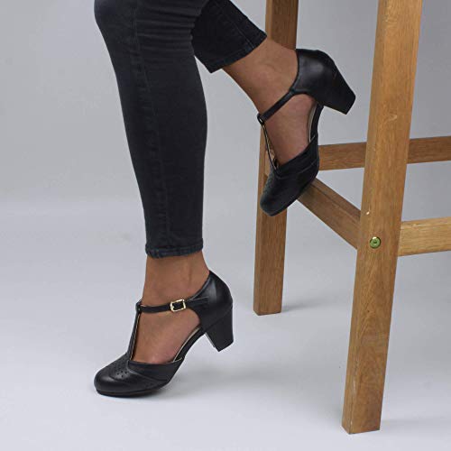 Damesschoenen met middelhoge hak, salomiert, maat - Image 6