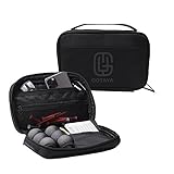 GOTAYA Golf Mini Pouch Organizer Bag Purse for Accessories Tee Ball Marker Glove Cellphone Key Valuables | Caddy Women Men Cart Travel Holder Gift Idea Golfer | Pocket Simple Luxury Small Black