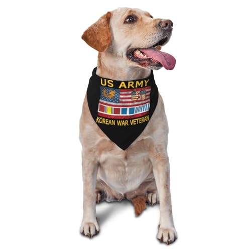 US Army Judge Advocate Generals Corps Korean War Veteran Dog Scarf Pet Bandana Cat Pet Bibs