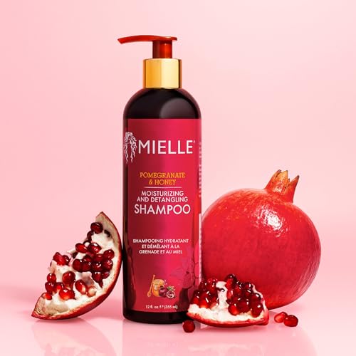 Mielle Pomegranate & Honey Moisturising and Detangling Shampoo, Hydrating Curl Cleanser For Dry, Damaged Type 4 Hair, Repair, Restore, and Prevent Frizz, 355 ml (Pack of 1) Mielle Pomegranate & Honey Moisturising and Detangling Shampoo, Hydrating Curl Cleanser For Dry, Damaged Type 4 Hair, Repair, Restore, and Prevent Frizz, 355 ml (Pack of 1)