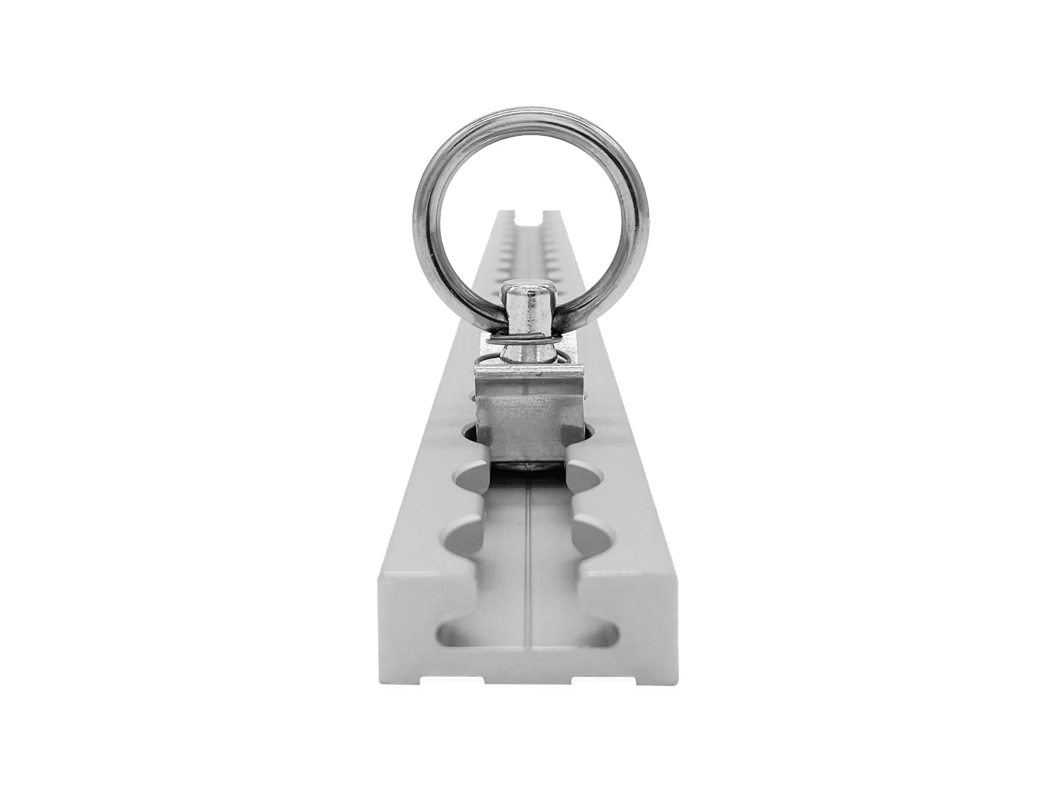 Airlineschiene eckig: 34 x 13 mm, 2.000 mm, 4er Set | Zurrschiene | 200 cm | kompatibel mit Fittingen | Silber eloxiert | für Transporter, Wohnwagen, Sprinter UVM. | Aluminium | 2 m