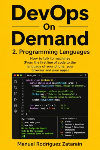 Programming Languages.: How to talk to machines (From the first line of code, to the language of your phone, your browser and your apps). (DevOps OnDemand Book 2)