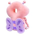 JunNeng Baby Walker 3-Sided Head Protector Backpack Wear, Toddler Head Protection Safety Pad, Pink Butterfly