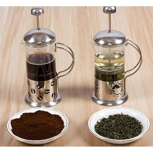 Prensa para Café, feita de Vidro e Aço Inoxidável - 1 Litro Sem BPA