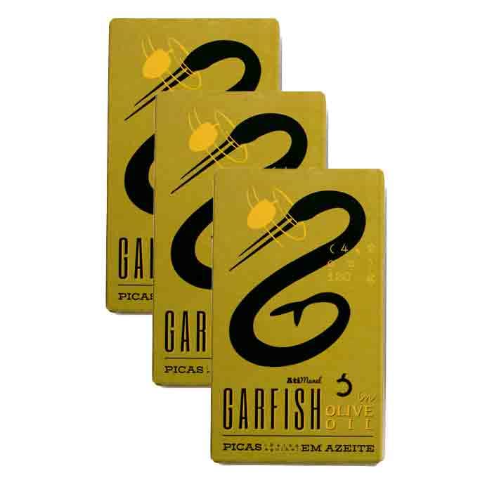 Ati Manel Garfish in Olive Oil | 3 x 120g Tinned Fish | Canned in Olive Oil (3 pack)