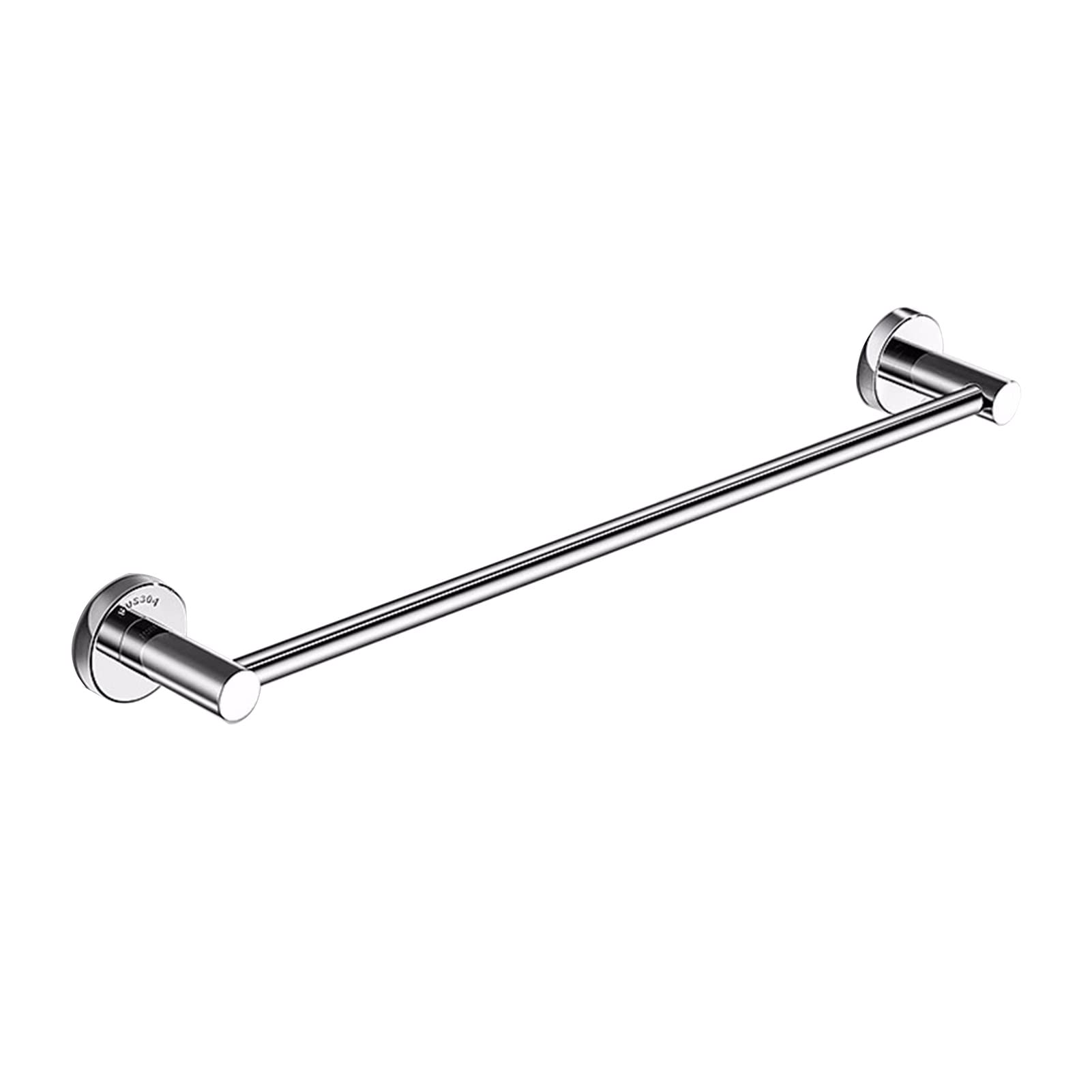 Single Towel Bar Rail, Stainless Steel Towel Holder Wall Mounted Towel Single Rod, Long 90cm 100cm 110cm 120cm Towel Rack Polished Silver Finish (Size : 90cm)