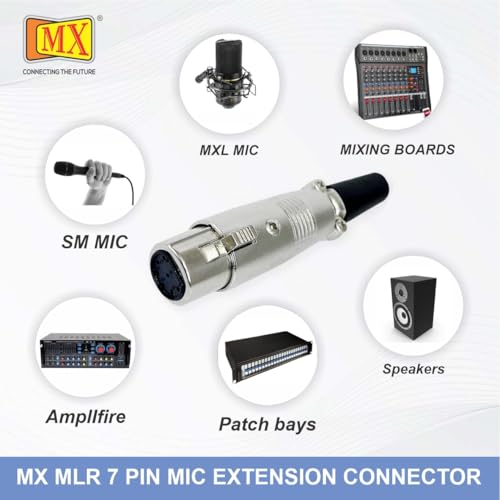 Image of MX 3 Pin XLR Microphone pin Pure Copper Nickel Plated for High Conductivity microphone (2-Pin Male Connector (Right-Angle), Pack of 1, Male Connector)