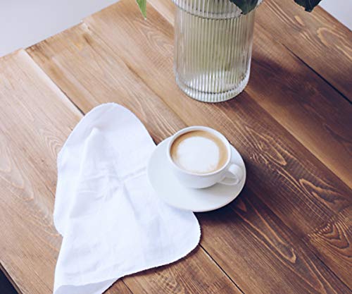 Snack Napkins for Kids - Reusable Kids Cloths Lunch Bag - Washable Kids Napkins - Bulk White Napkin - Snack Cotton Napkins - Cloth Napkins for Kids Lunch - Reusable Napkins Set of 20(11 X 12, White)