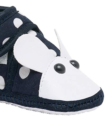 CHIU Unisex-Baby's Navy Blue Modern Shoes -6-12 Months 4 41xh28TY qL