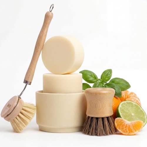 Vove Organic Konjac Facial Sponges 3-Pack - Natural Face Exfoliating Sponges with Bamboo Charcoal & Green Clay, Gentle Cleansing for All Skin Types, Natural Vegan Skincare, Certified Organic