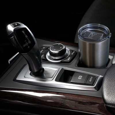 Miniatura 7 de Vaso de 20 onzas de acero inoxidable de doble pared al vacío, vaso de viaje, taza de café térmica con tapa (negro)