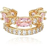 WEARON Ear Cuff Earrings for Women, Ear Cuffs Non Piercing, 14K Gold Plated Jewelry Zircon Diamon...