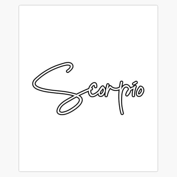 The Scorpio Sticker Decal Laptop Car Window Vinyl 5