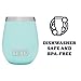 YETI Rambler 10 oz Wine Tumbler, Vacuum Insulated, Stainless Steel with MagSlider Lid, Seafoam