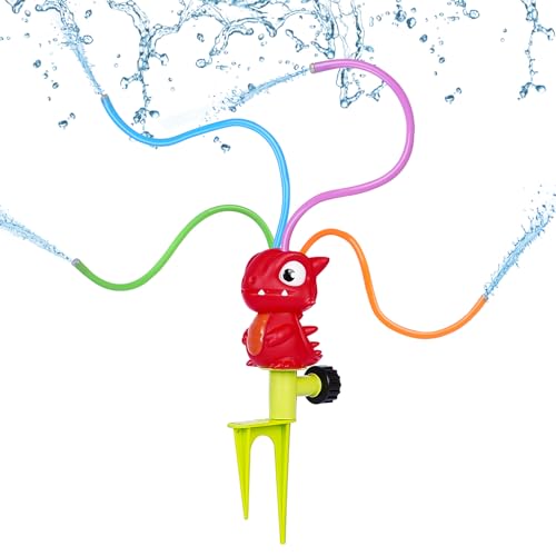 BBWELL Wassersprinkler Outdoor,Wassersprinkler Hydrant,Wasserspielzeug Kinder Outdoor,Rasensprenger Kinder mit Wasserspr...