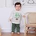 AHUGHAUE Toddler Football Fans Clothes Jets Football Print Long Sleeve Sweatshirt Jogger Pants 2Pcs Set Fall Sport Outfit (Apricot, 0-6 Months)