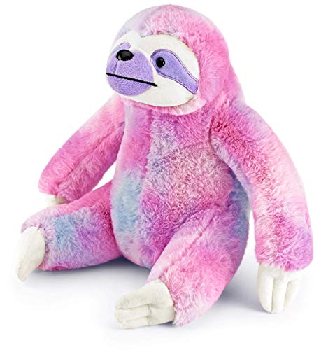 Mousehouse Gifts - Kuscheltier-Faultier in Pastellfarben - Rosa & Lila - 25 cm – Bild 5