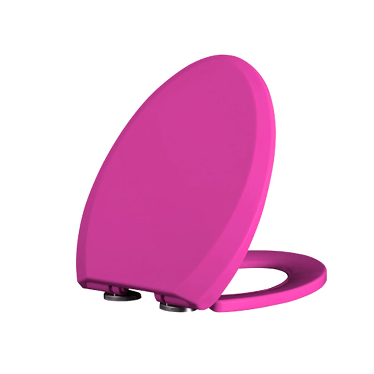 FLYIODFCXV Toilet seat, Plastic Elongated Soft Close Toilet Seat with Quick Release Hinge Easy Installation and Cleaning(Fuchsia)