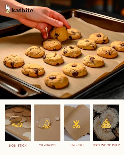 image for Katbite Unbleached Parchment Paper Baking Sheets, 120Pcs 12x16 Inch Pr