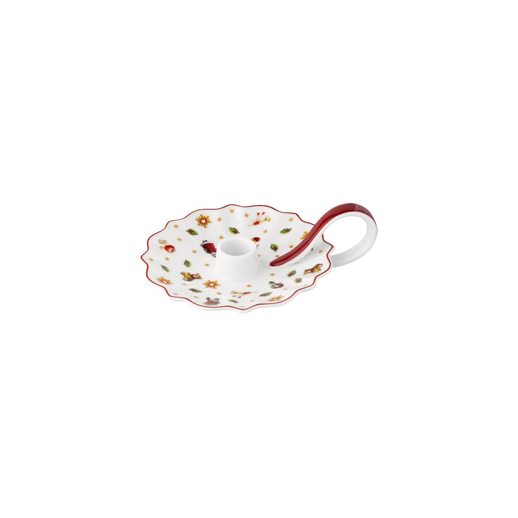 Villeroy & Boch - Toy's Delight Kerzenständer Bunt, Weihnachtsdeko, Nostalgie, Dekoration Weihnachten für Teelichter oder Kerzen, Premium Porzellan