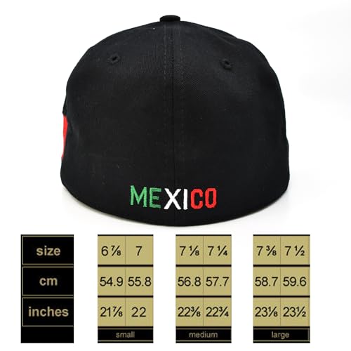 Gorra Fitted Mexican Aguila M Flat Bill Algodón miniatura 6
