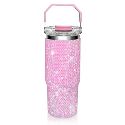 HWISDMIG 30oz Bling Rhinestone Studded Tumbler ...