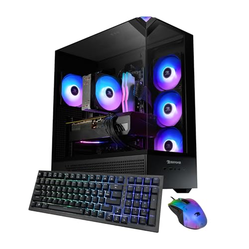 iBUYPOWER Element Black Gaming PC Desktop Computer AMD...