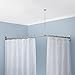 Signature Hardware 913110-72X36 72" x 36" Corner Shower Curtain Rod