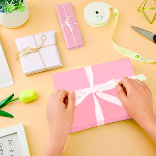 Image of Pink Tissue Paper for Gift Bags - 30 Sheets of Pink Wrapping Tissue Paper Bulk Packaging Paper for Weddings Birthday DIY Project Christmas Valentine's Day Gift Wrapping Crafts Decor (14 x 20 Inch)