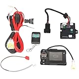 Copgge 12V Diesel Heater Controller Panel Parking Heater Motherboard Control Board LCD Switch Monitor Display Remote Control with Wiring Harness Sensor Cable Compatible with Chinese Diesel Heater 5KW